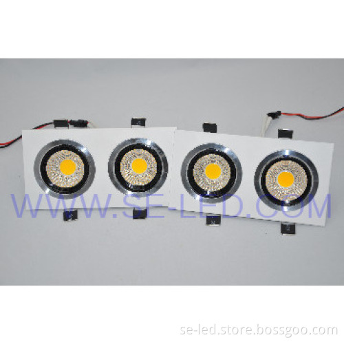 Warm White 45 degree Energy Saving Indoor 3*2W Al LED Ceiling Lamp